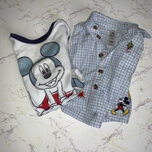 Mickey Mouse baby top and onesie size 3 - 6 Months